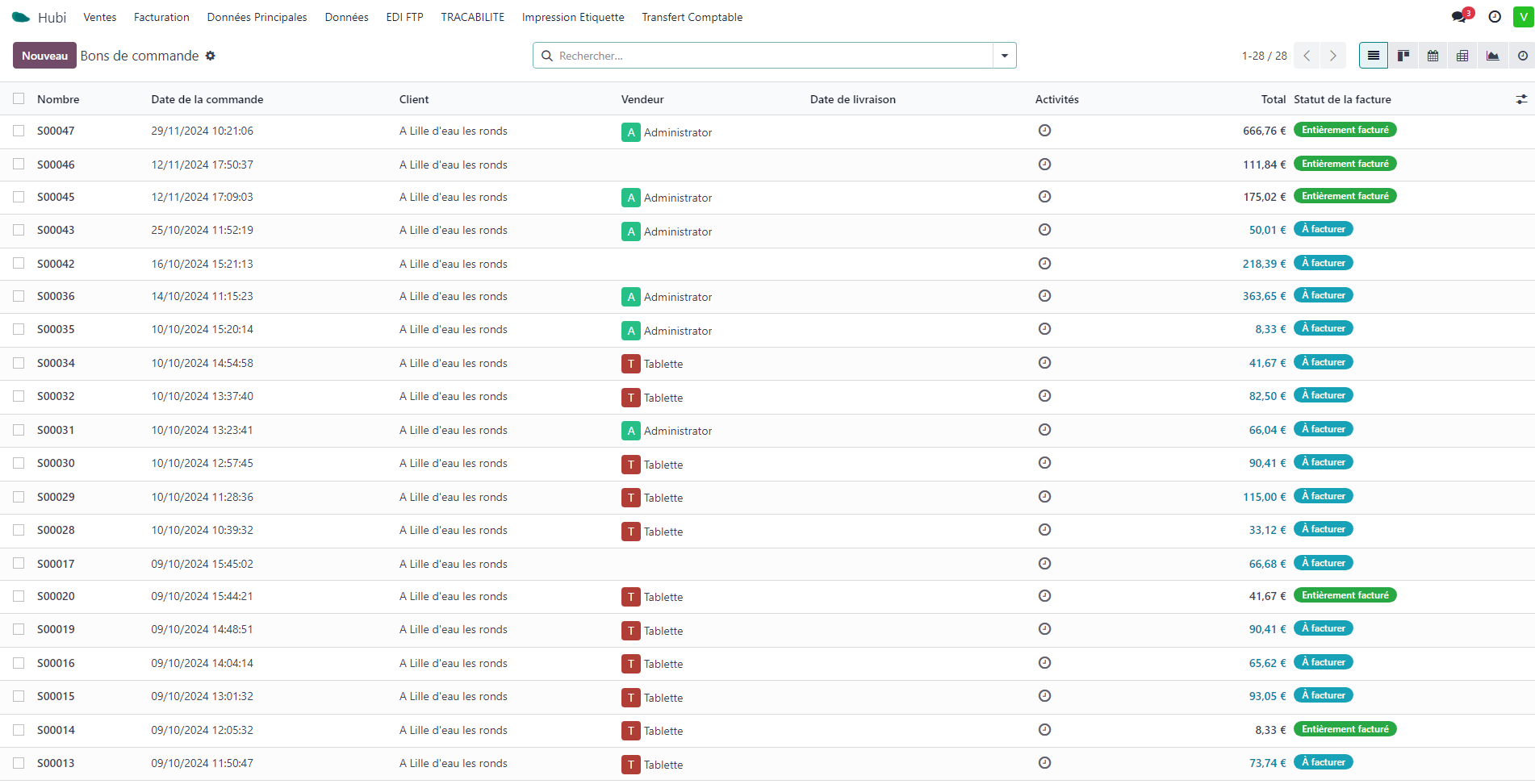 logiciel de devis et commande