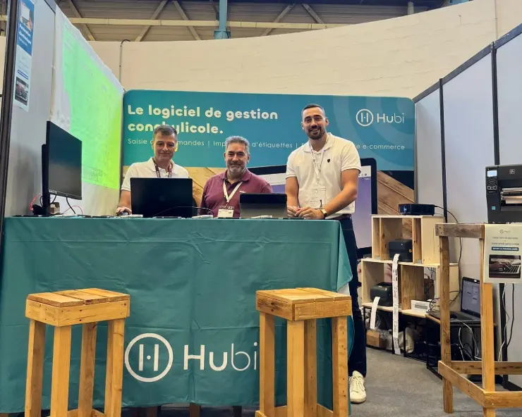 équipe Hubi au salon conchyliculture